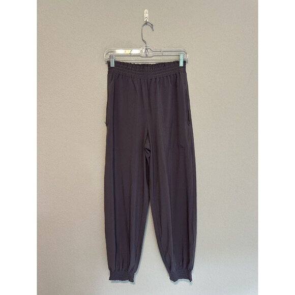 Athleta Savannah Jogger Pants Women’s Size 2 Purple Lightweight Travel Airy - Picture 1 of 6
